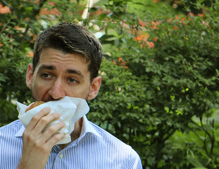 London Stripe(blue white)シャツの着用1