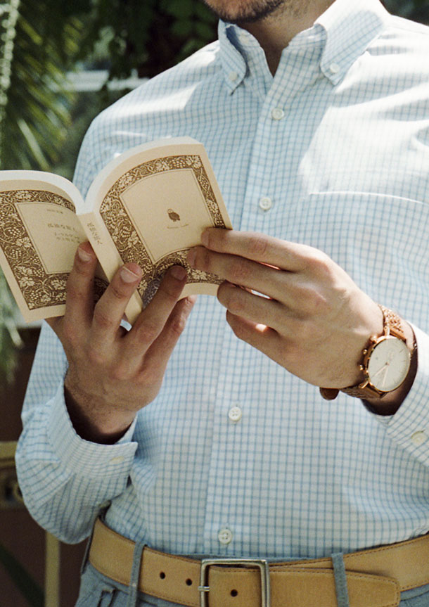 Regular Graph Checkシャツの着用3