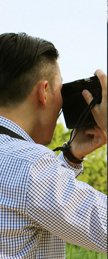 Regular Graph Checkシャツの着用2