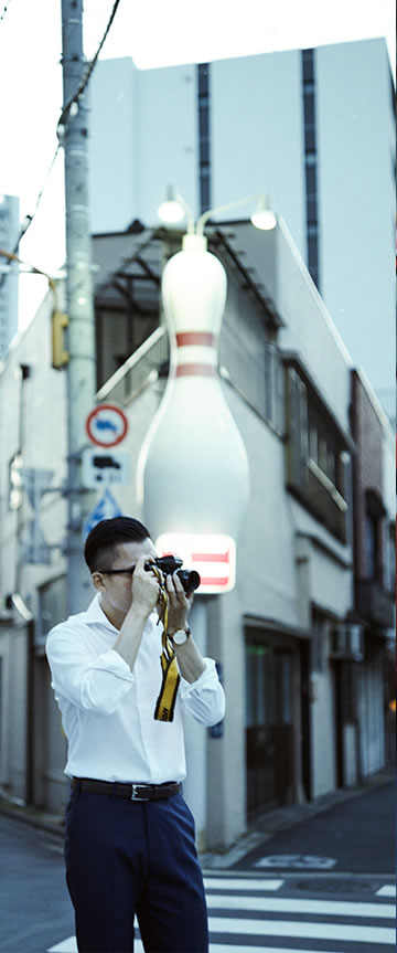 Dressy Twill(white)シャツの着用2