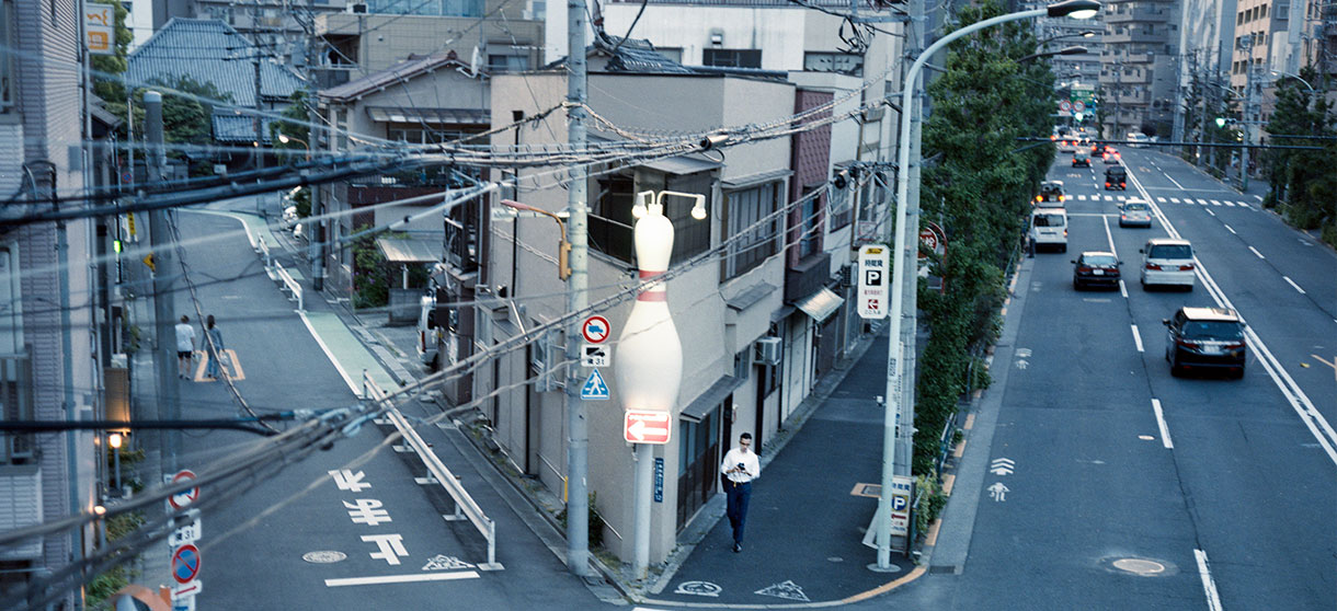 Dressy Twill(white)シャツの着用1