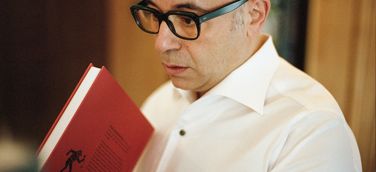 Natural Stretch Twill(white)シャツの着用1